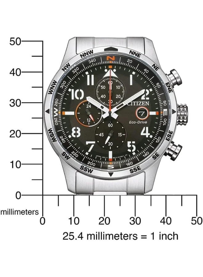 CITIZEN Men's Stainless Steel Strap Eco-Drive Standard Watch CA0790-83E - 43 mm
