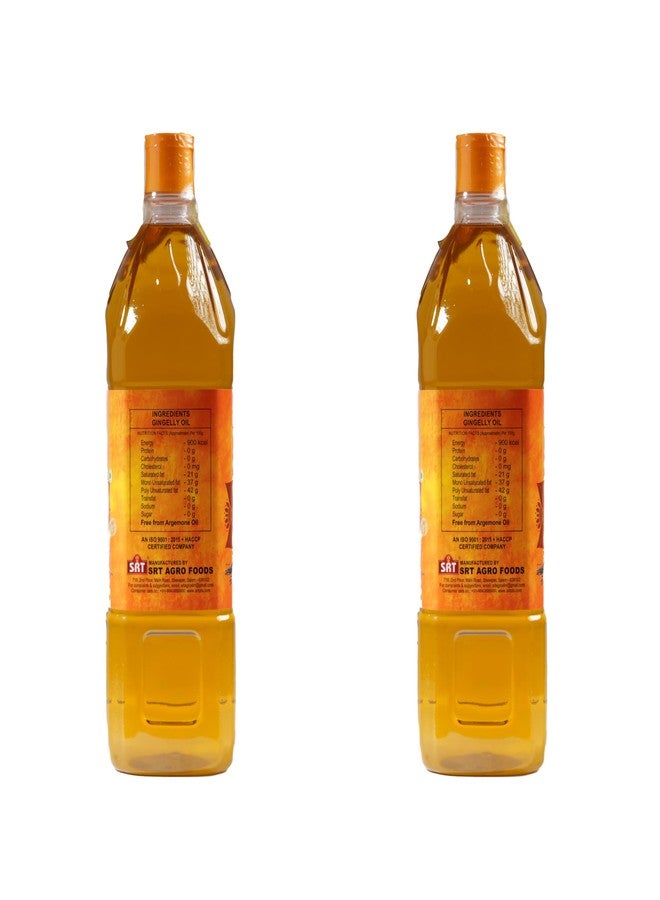 SRT AGMARK GRADE1 Gingelly Oil/ Sesame Oil, 1 Litre (Pack of 2) - Image 4