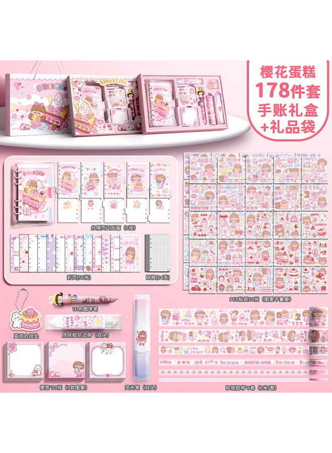 Kaba Bear Hand Account Set Gift Box With Stickers Hand Account Special Set Girls Cute Primary School Children Gift Box - Image 1