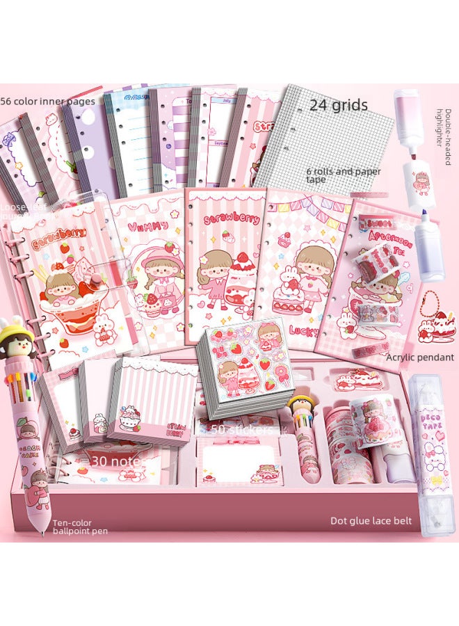 Kaba Bear Hand Account Set Gift Box With Stickers Hand Account Special Set Girls Cute Primary School Children Gift Box - Image 2
