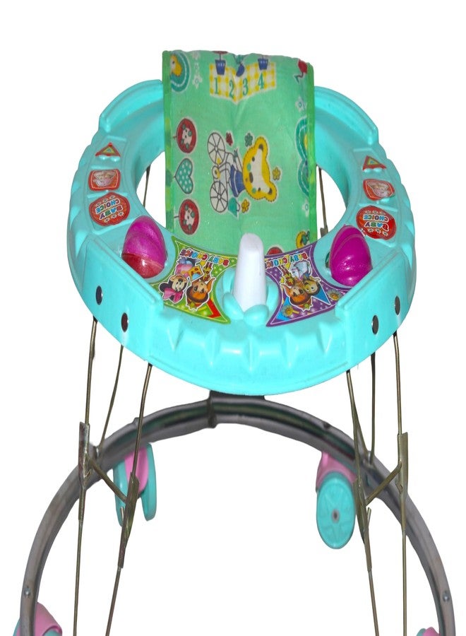 Evoshine Baby Round Walker for Kids | Toddler Walking Support for Boys & Girls | Safe, Sturdy, and Comfortable | Foldable for Easy Storage (Green) - Image 5
