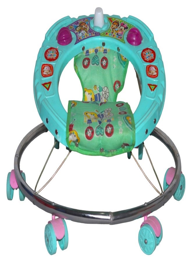 Evoshine Baby Round Walker for Kids | Toddler Walking Support for Boys & Girls | Safe, Sturdy, and Comfortable | Foldable for Easy Storage (Green) - Image 3