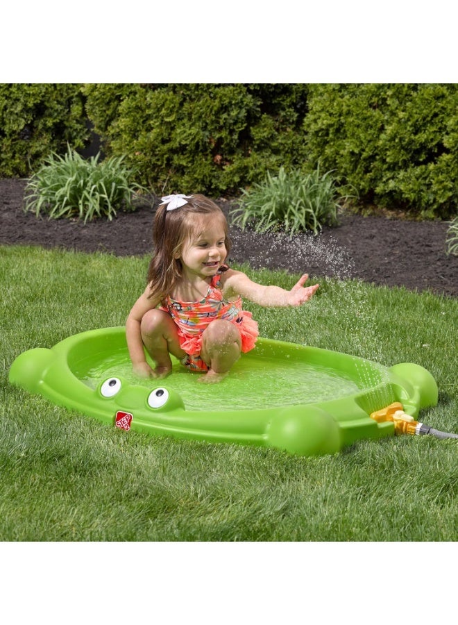 ستيب2 Water Bug Splash Pad & Sprinkler for Toddlers 3Y+ | 2-in-1 Outdoor Kids Water Play Pad with Garden Hose Attachment, 45° Spray & Easy Storage | Green - Image 3