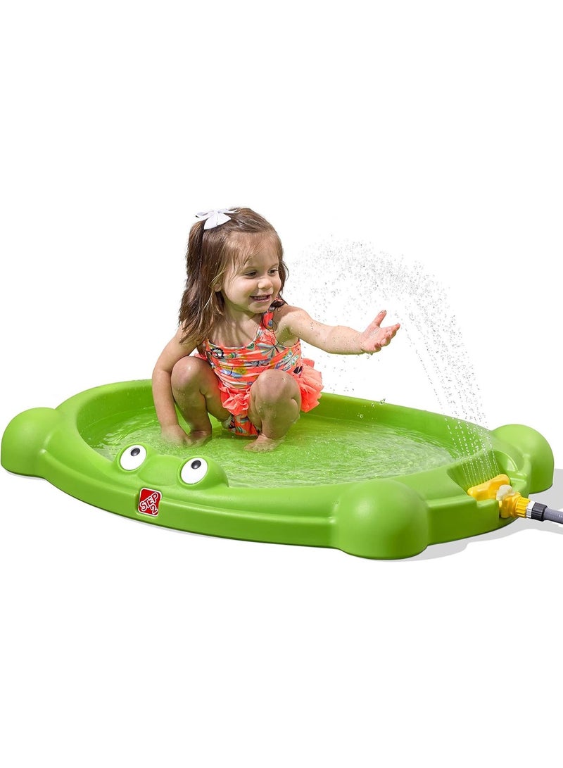 ستيب2 Water Bug Splash Pad & Sprinkler for Toddlers 3Y+ | 2-in-1 Outdoor Kids Water Play Pad with Garden Hose Attachment, 45° Spray & Easy Storage | Green - Image 4