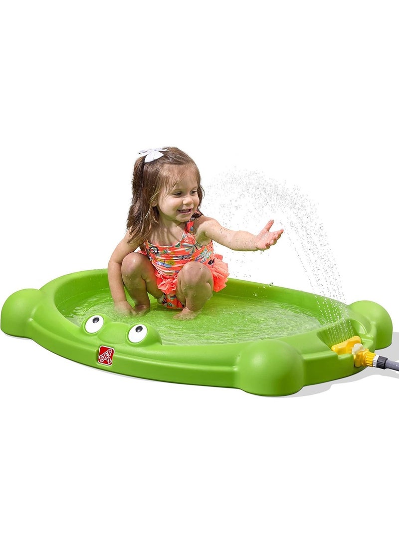 Step2 Water Bug Splash Pad & Sprinkler for Toddlers 3Y+ | 2-in-1 Outdoor Kids Water Play Pad with Garden Hose Attachment, 45° Spray & Easy Storage | Green - Image 1