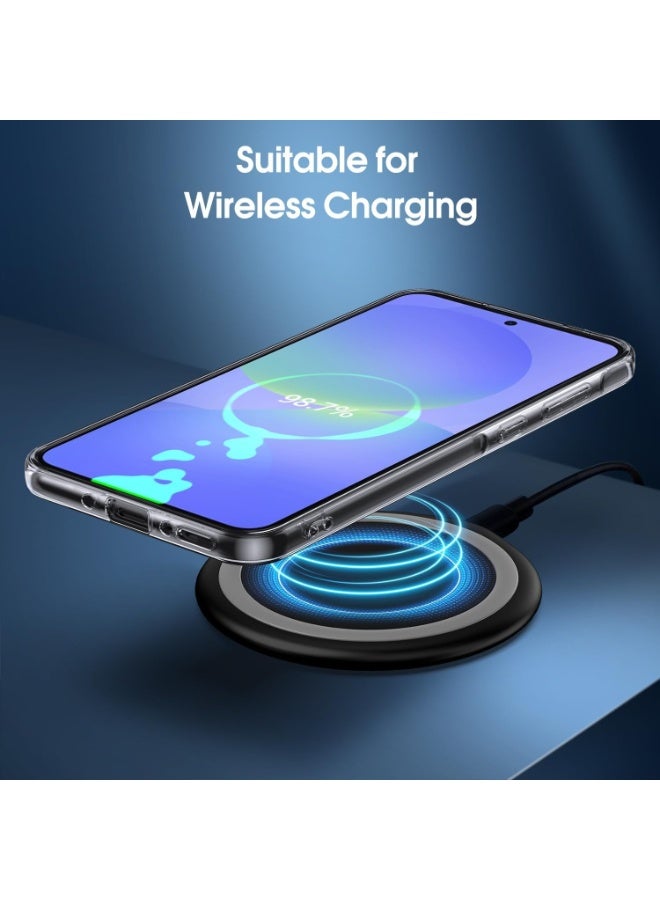 جراب متوافق مع Samsung Galaxy A56/A36، جراب شفاف من مادة TPU الناعمة، جراب مرن من السيليكون المقاوم للخدش، غطاء شفاف من مادة TPU لحماية الكاميرا - شفاف - Image 2