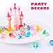 Niceup 150pcs Kids Plastic Gem Rings Bulk Toys Princess Party Favor Cupcake Topper Pinata Fillers Parade Throws Bulk Carnival Prizes Acrylic Gemstones Fake Jewel Treasure Toys Goodie Bag Fillers - Image 4