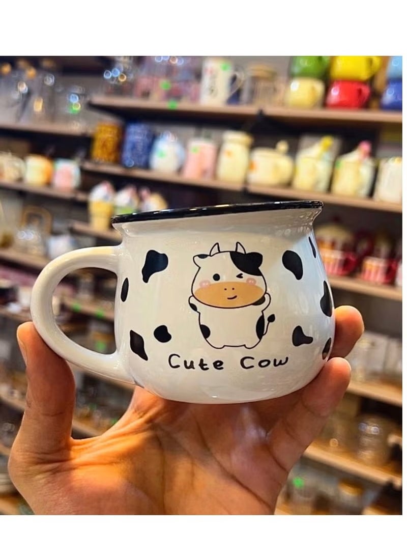 A cow mug Distinctive and new shape 1pcs Multicolore