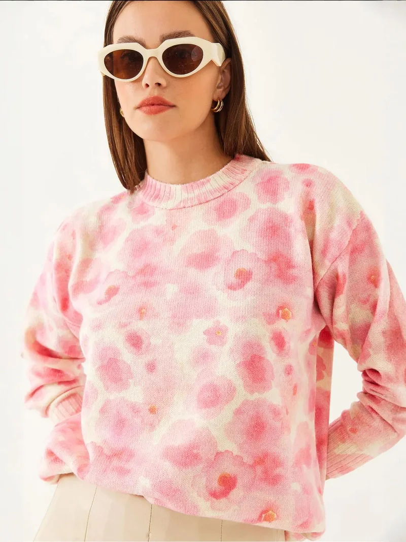 بيانكو لوتشي كنزة محبوكة بنقشة لوتشي بياقة دائرية