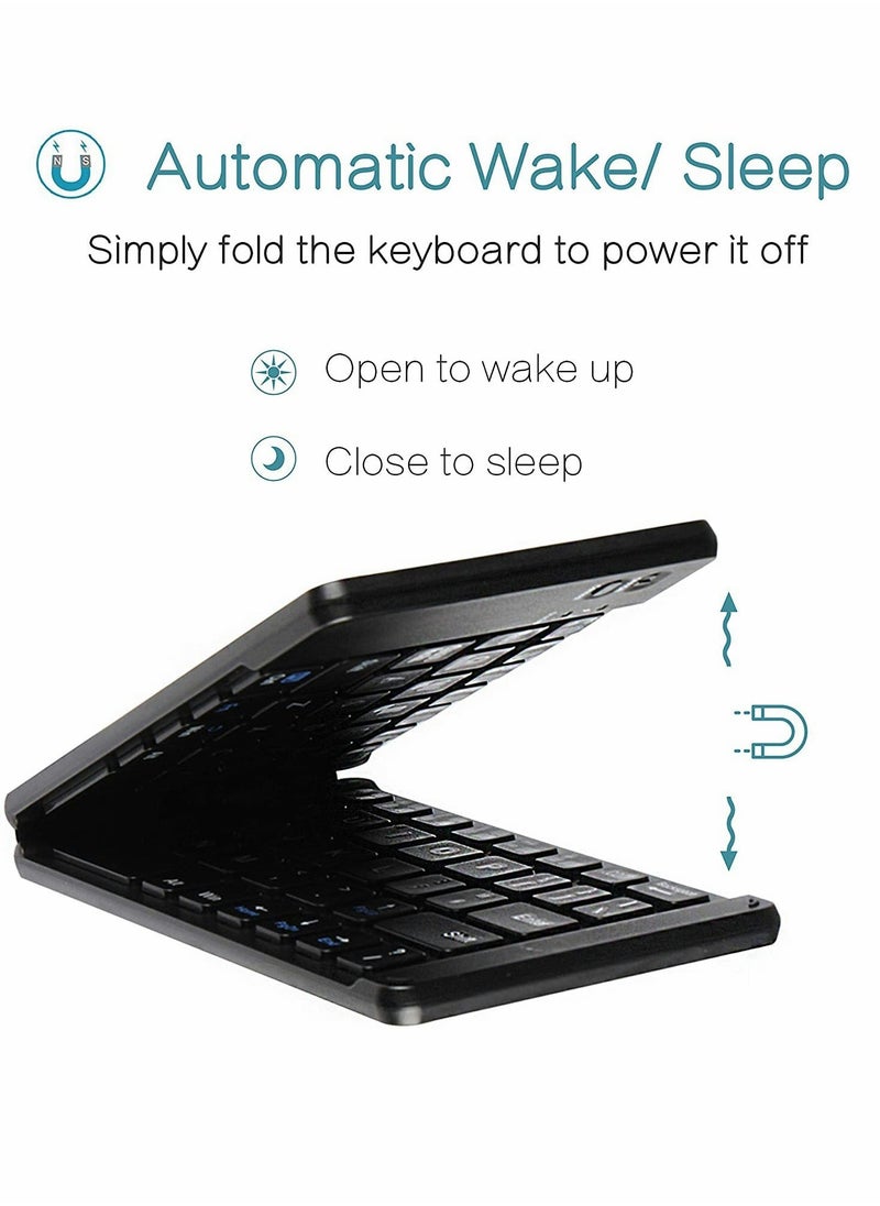 Generic - Mini Bluetooth Keyboard, Wireless Foldable Keyboard - Image 1