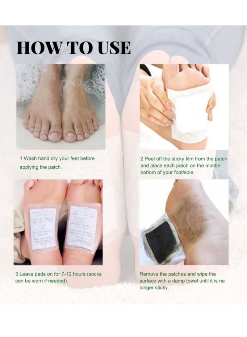 صول لورا بقع قدم طبيعية للتنظيف بنسبة 100% - تخفيف التعب، تحسين الدورة الدموية وإزالة الشوائب - Image 3