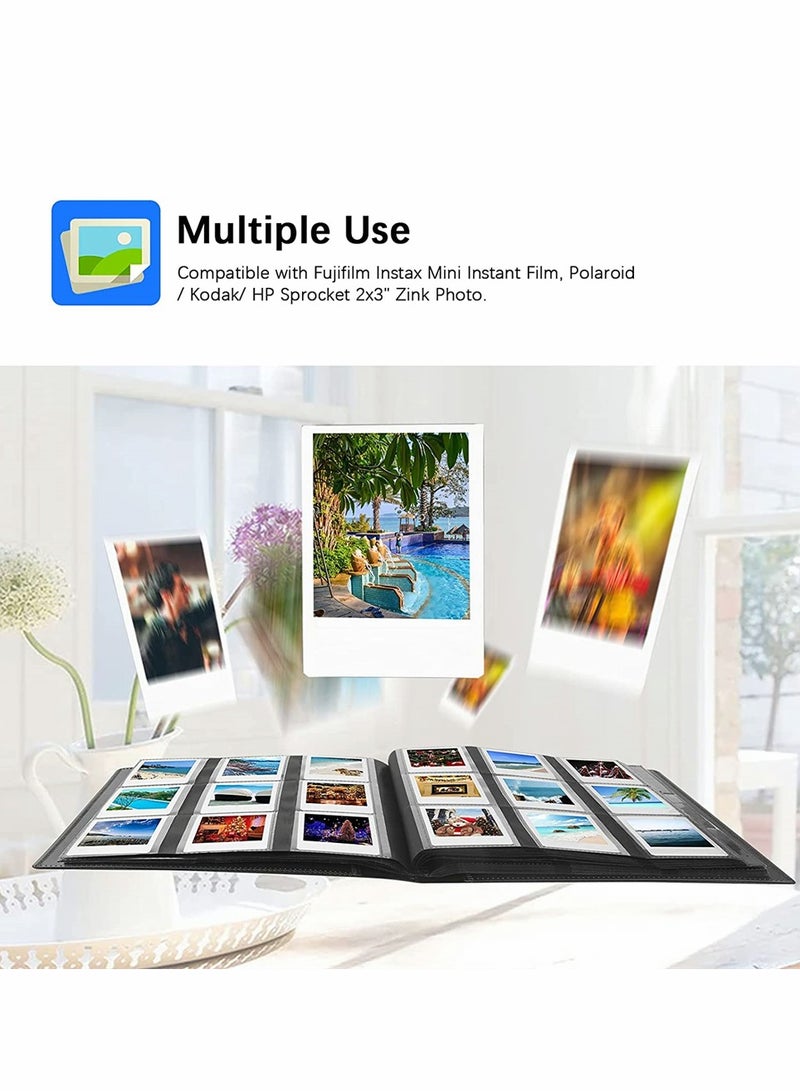 SYOSI 432 Pockets Photo Album for Fujifilm Instax Mini Camera, for Polaroid Camera, for Fujifilm Instax Mini 11 90 70 9 8+ 8 LiPlay Instant Camera, for Polaroid Snap SnapTouch PIC-300 Z2300 Instant Camera - Image 2