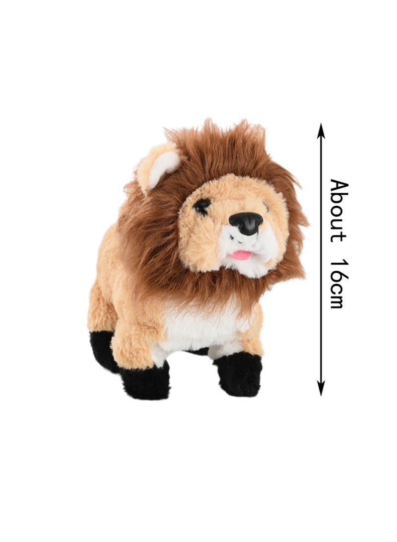 The Singing Lion Electronic Plush Toy Simulates The Sound Of The Call, Can Walk And Wag Its Tail, Plush Interactive Toy Suitable For Children And Babies - Image 2