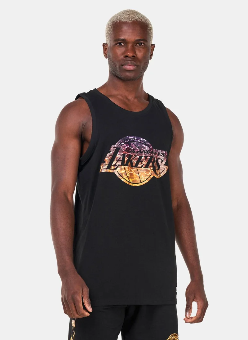 NEW ERA Men's Los Angeles Lakers NBA Team Black Tank Top