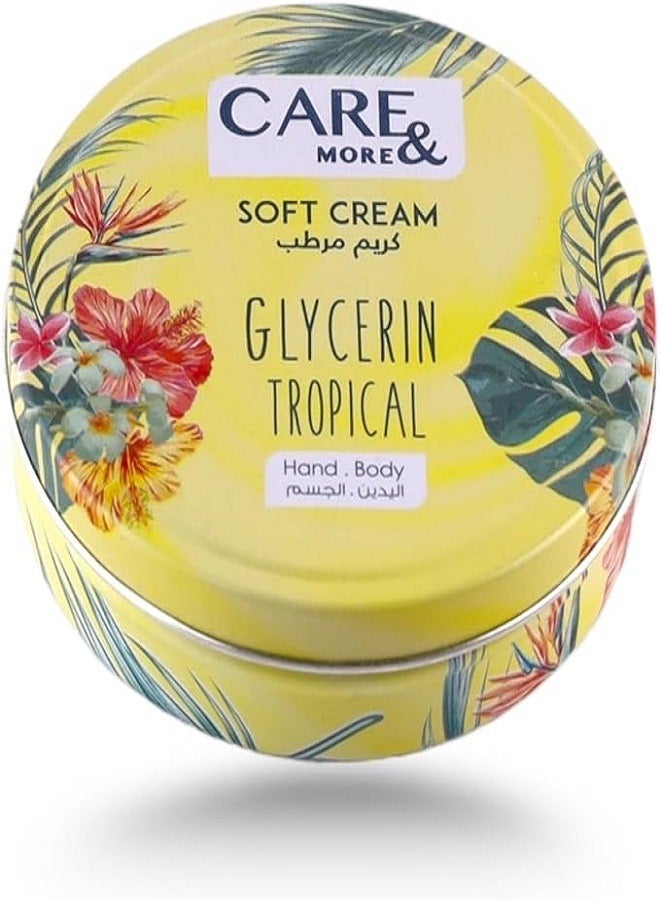 Care & More CARE MORE SOFT CREAM FACE&HAND TROPICAL 75ML