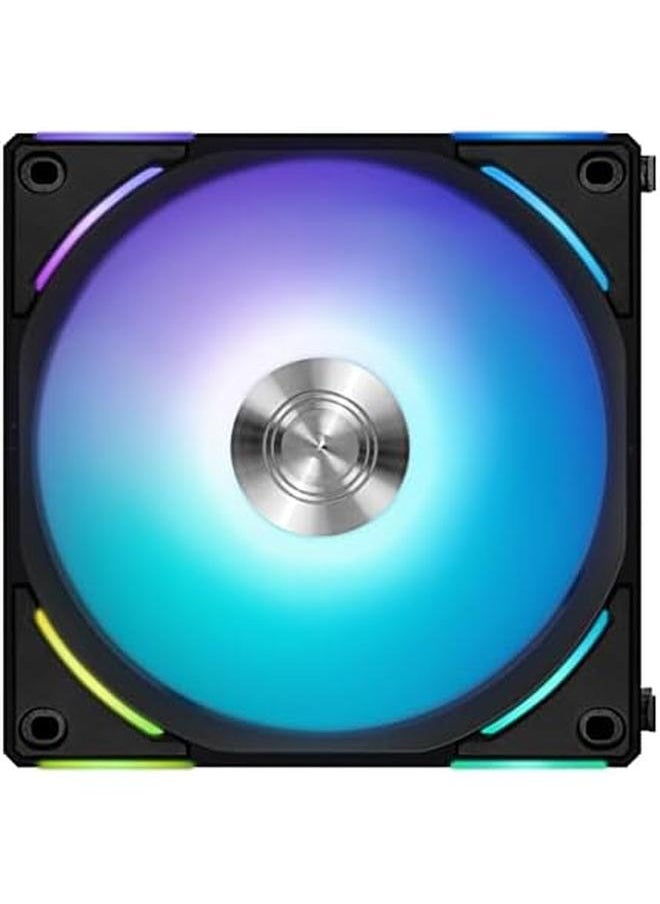 LIAN LI - Uni Fan Al120 V2 120Mm Black Triple Pack With Controller High Performance Quiet Daisy Chainable Pwm Case Fan With Addressable Rgb Lighting - Image 1