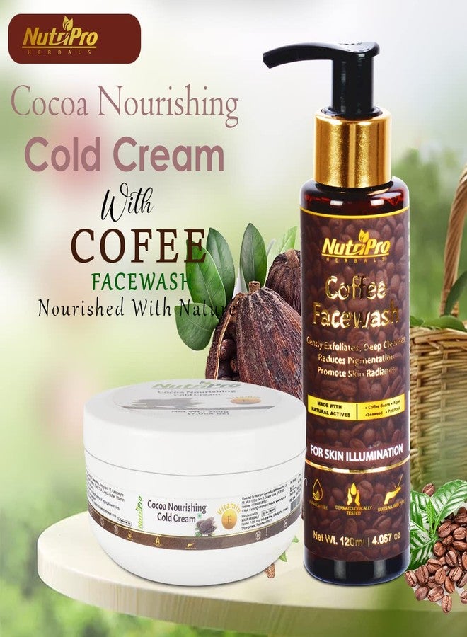 NutriPro Coffee Face Wash With Cocoa Nourishing Cold Cream 220 ML | Gently Exfoliates, Deep Cleanses | For Deep Moisturizing, Nourishment, And Protection | Reduces Pigmentation, Promote Skin Radiance - Image 2