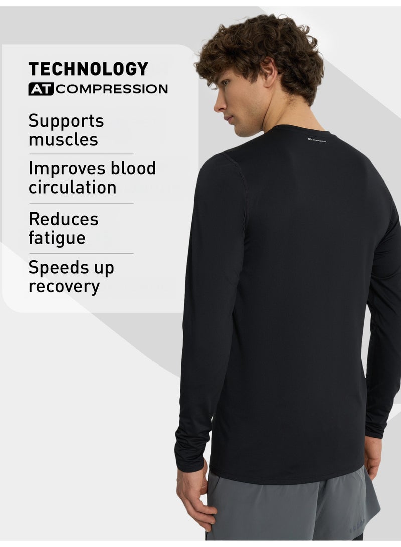 Athlex Men’s Compression Longsleeve – ATCOMPRESSION Support, Moisture-Wicking, Antibacterial, Breathable & Flexible for Intense Workouts - Image 3