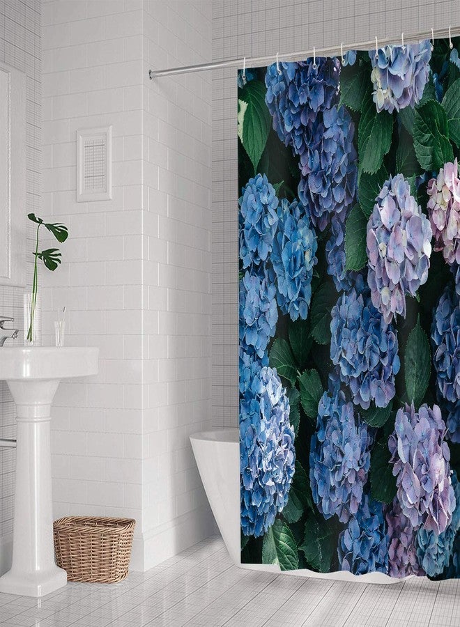 NTETSN Hydrangea Shower Curtain, Purple Balls Flowers Garden Plants Fabric Shower Curtain, Washable Upgrade Bath Curtain for Bathroom Accessories, 72 x 72 Inches, YLYYNT641 - Image 4