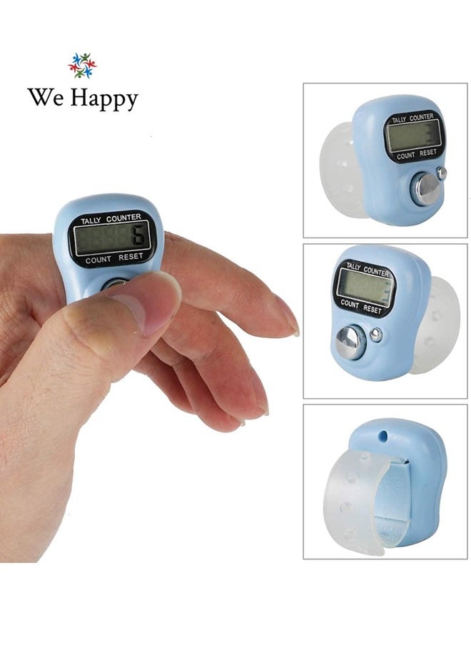 We Happy - 7 Pieces Digital Tasbih Tally Counter, Prayer Counting Tool for Ramadan, Comes in Assorted Colors - Image 1
