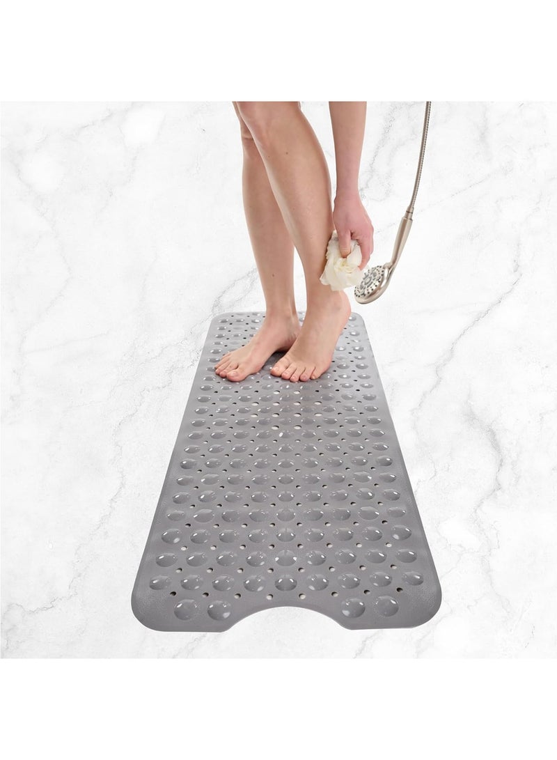 روعة سجادة حمام سميكة مضادة للانزلاق، سجادة حوض استحمام ناعمة وآمنة، سجادة تدليك حمام مع أكواب شفط، سجادة حمام غير قابلة للانزلاق للأرضيات المبللة لكبار السن والأطفال - Image 2