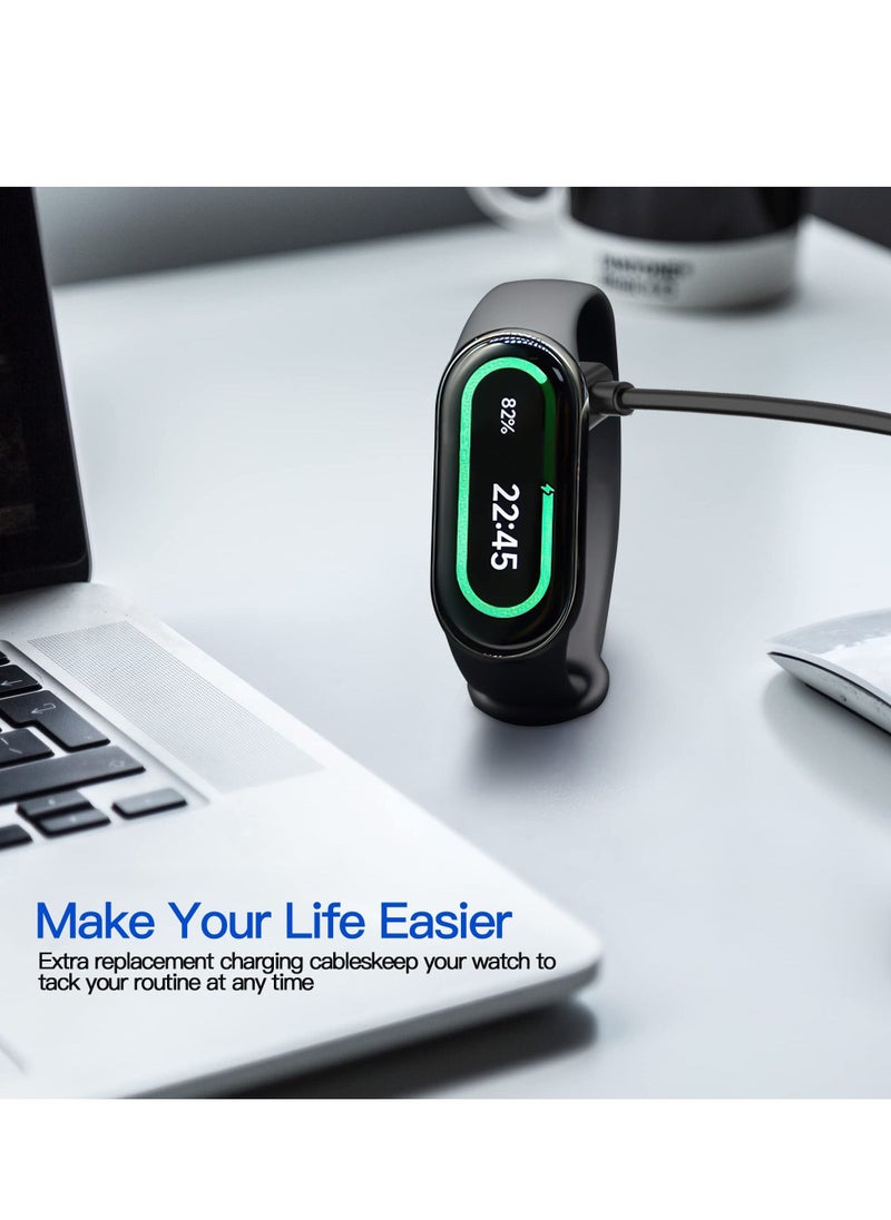 Excefore - USB Charger, Cable Compatible with Xiaomi Mi Band 8, Smartwatch Replacement USB Charger Adapter Charge Cord Charging Dock Compatible for Mi Band 8 Activity Fitness Tracker - Image 1