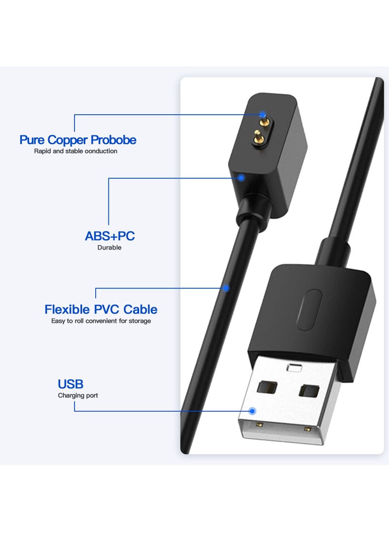 Excefore - USB Charger, Cable Compatible with Xiaomi Mi Band 8, Smartwatch Replacement USB Charger Adapter Charge Cord Charging Dock Compatible for Mi Band 8 Activity Fitness Tracker - Image 1