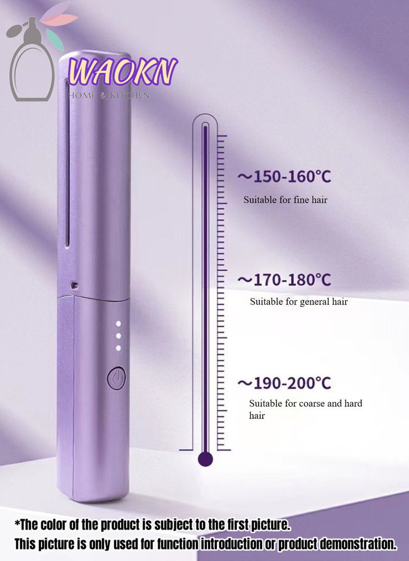 WAOKN 3-level Adjustable Negative Ion Hair Straightening brush Hair Iron with Built-in Comb Fast Heating Perfect for Professional Salon at Home Reduce Styling Time Unique Hairstyler Hair Straightening Brush  - Image 5