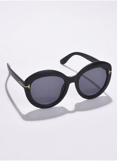 Haute Sauce Black Lens Black Oval Sunglasses  - Image 1