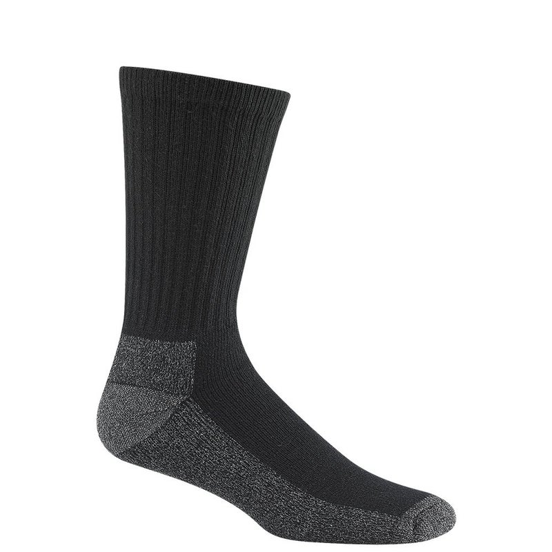Wigwam At Work Crew 3-Pack Socks- Black, Medium - Image 5