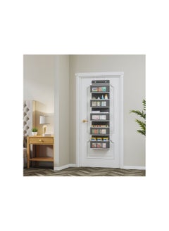 Over the Door Hanging Organizer 5 Large Pockets Over The Door Wall Mount Wall Mount Storage Hooks Bathroom Dorm Clothes
