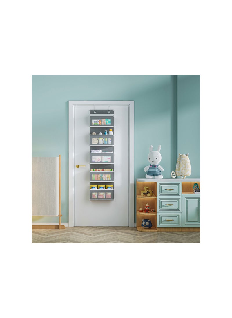 Generic - Over the Door Hanging Organizer 5 Large Pockets Over The Door Wall Mount Wall Mount Storage Hooks Bathroom Dorm Clothes - Image 1