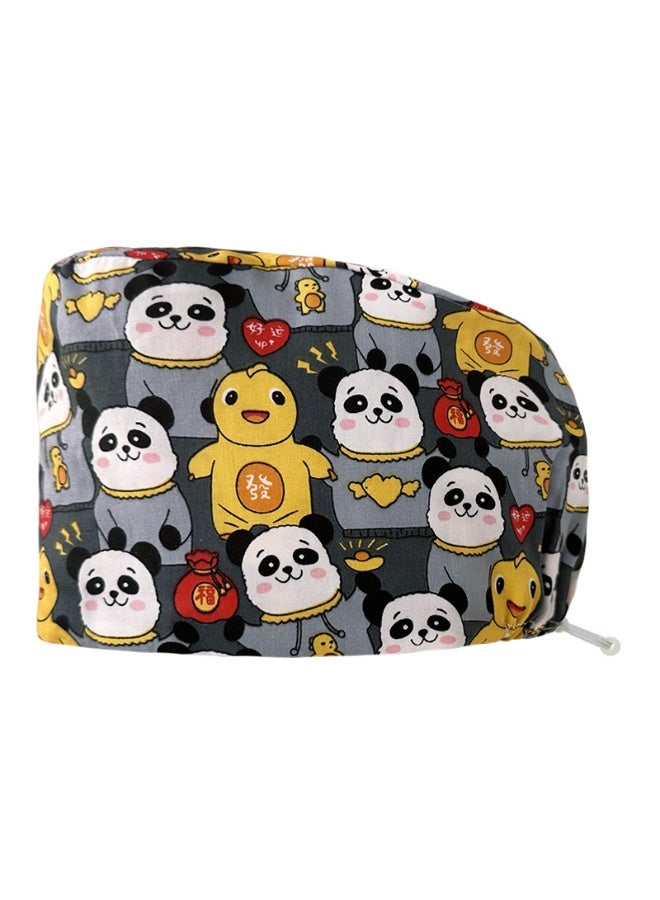 NIBEMINENT Scrub Caps Dust Proof Cap Nursing Work Hats  Cotton Women Men Veterinary Dental Clinic Chef Cooking Hats