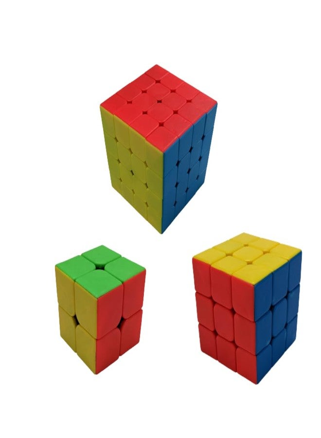 مجموعة مكعبات سيجنال مارت المكونة من 2x2 و 3x3 و 4x4 مكعبات سرعة بدون ملصقات (مجموعة من 3) - Image 1
