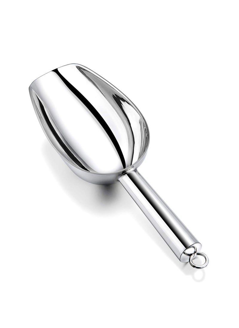 P&P CHEF PP CHEF Small Ice Scoop 6OZ Stainless Steel Candy Food Flour Scoop Utility for Kitchen Garden Bar Wedding Bath Heavy Duty  Non Toxic  Easy Clean Silver 1Pc 