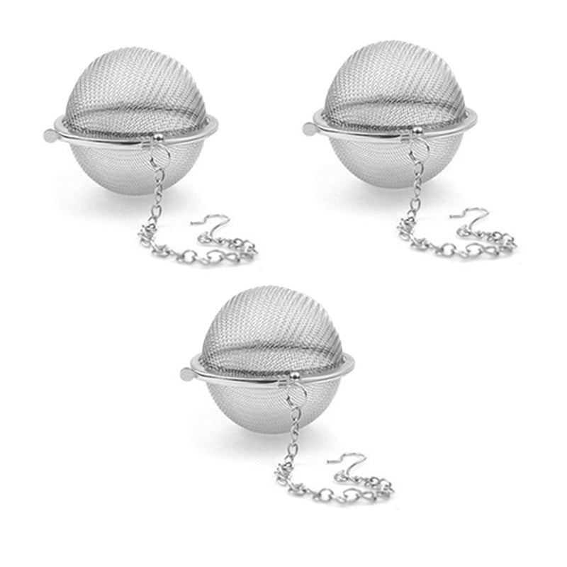 3PCS Premium Tea Infusers Loose Leaf Tea Upgraded Tea Strainers and Tea Balls for Flavoring Herbal Spices and Seasonings