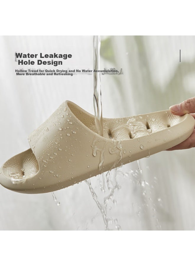 GUOLUOFEI Guoluofei Men's Summer Hollow Out Slipper Bathroom Shower Anti-slip Indoor Cool Slippers Green 36-37  - Image 1