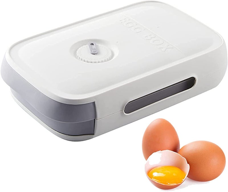 tgopit Drawer Type Egg Box Storage Containers Plastic Box With Lid Storage Egg Refrigerator Organizer Drawer Egg Tray Egg Holder Refrigerator Crisper Egg Case Egg Container for Cabinet White - Image 1