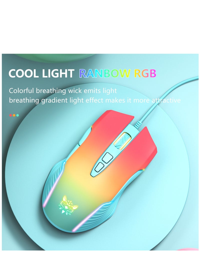 onikuma - ONIKUMA CW905 Gaming Mouse – 6,400 DPI (Peach Gradient) - Image 1