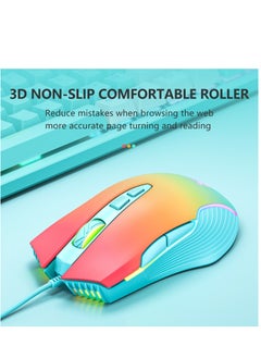 onikuma ONIKUMA CW905 Gaming Mouse – 6,400 DPI (Peach Gradient)  - Image 5