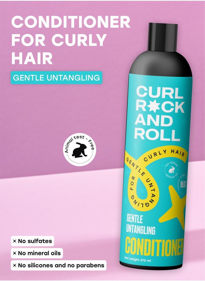 Curl Rock and Roll Hair Conditioner - Moisturizes and Detangles - Paraben-Free & Sulfate-Free, 270 ml - pzsku/Z03F97C5772A3769D7FE7Z/45/_/1731270071/a62cf355-2e16-418d-8a5b-ebc8caf54b47