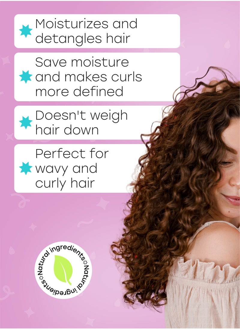 CURL ROCK AND ROLL Curl Rock and Roll Hair Conditioner - Moisturizes and Detangles - Paraben-Free & Sulfate-Free, 270 ml  - Image 4