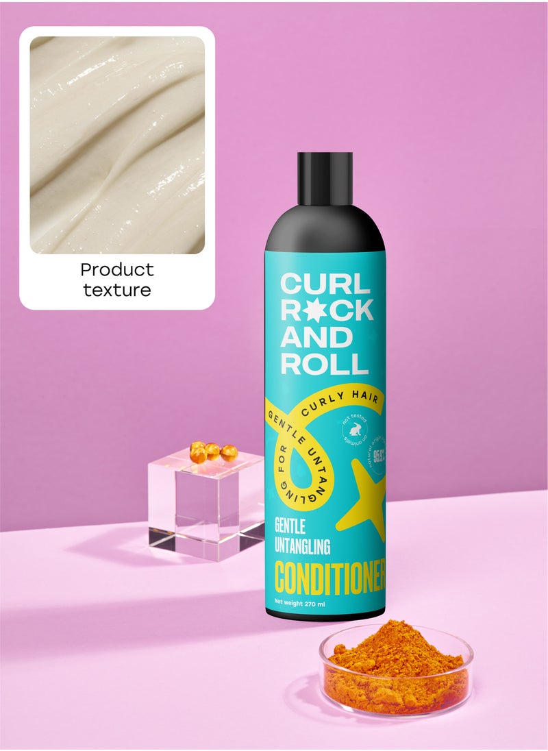 Curl Rock and Roll Hair Conditioner - Moisturizes and Detangles - Paraben-Free & Sulfate-Free, 270 ml - pzsku/Z03F97C5772A3769D7FE7Z/45/_/1731270455/c9202297-249d-4309-916c-d9162a8da521