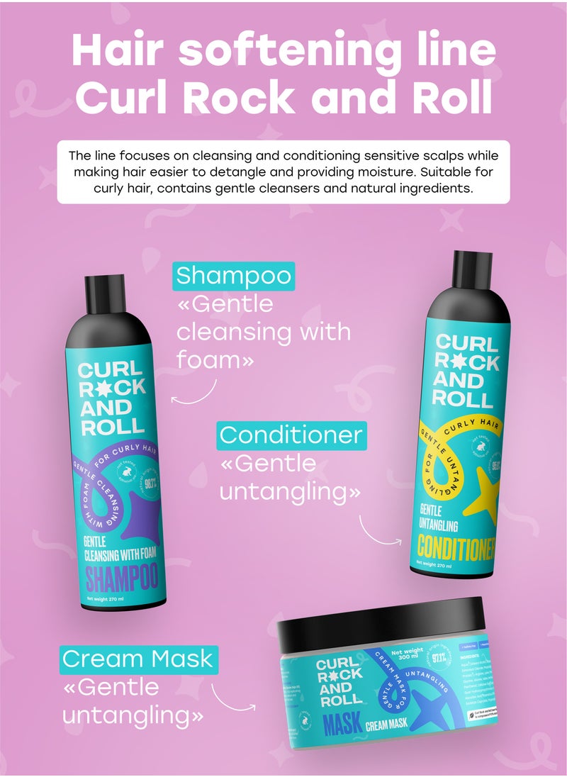 Curl Rock and Roll Hair Conditioner - Moisturizes and Detangles - Paraben-Free & Sulfate-Free, 270 ml - pzsku/Z03F97C5772A3769D7FE7Z/45/_/1731270546/1c8d9ad0-d402-49b5-900f-37a42b312fad