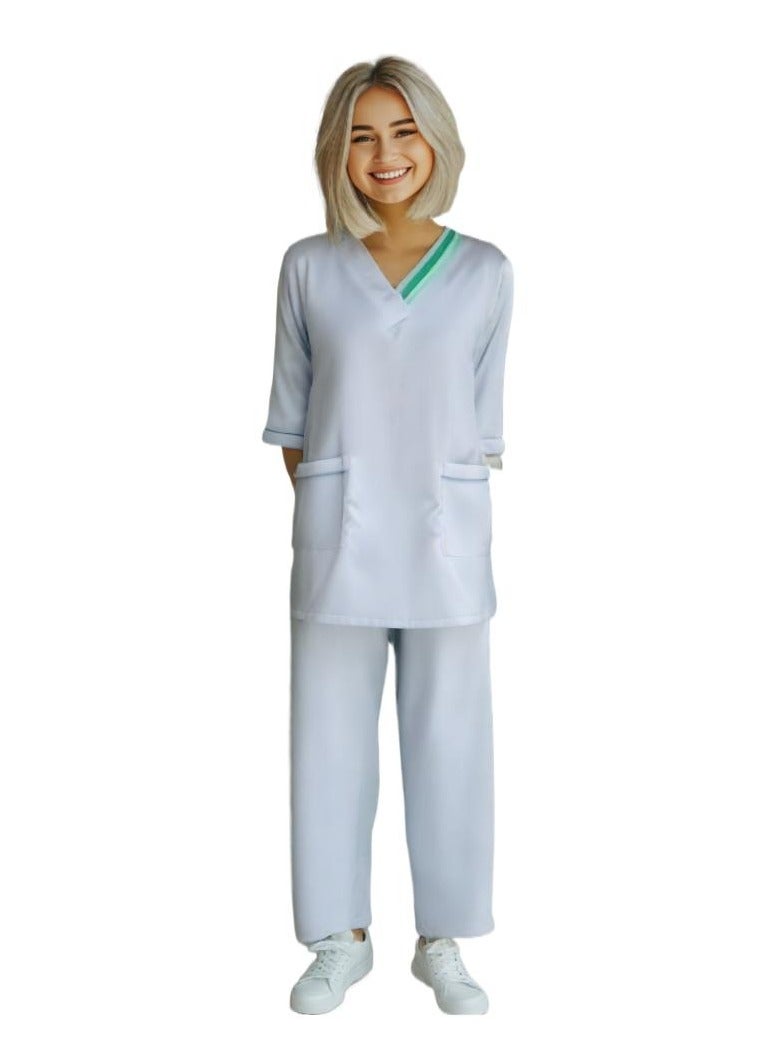 Dee's Fashion Maid uniform for women ,nanny uniform for women, housemaid uniform ladies uniform ,nurse uniform - Image 2