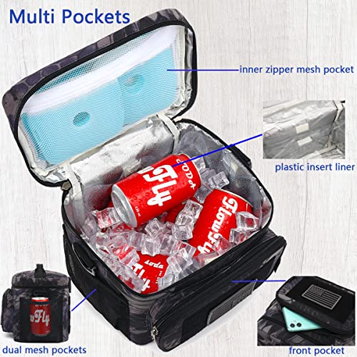 FlowFly Tactical Lunch Bag Large Insulated Lunch Box Cooler Tote for Men, Women with MOLLE/PALS Webbing(Typhon, Medium) - Image 5