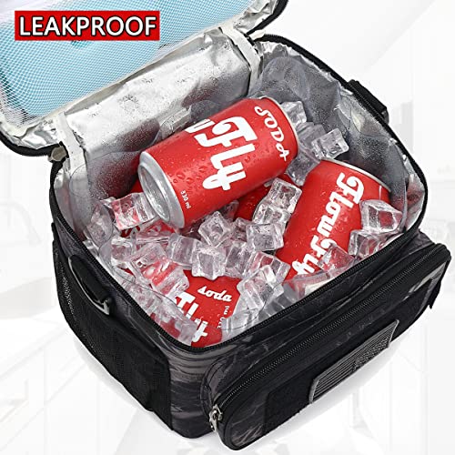 FlowFly Tactical Lunch Bag Large Insulated Lunch Box Cooler Tote for Men, Women with MOLLE/PALS Webbing(Typhon, Medium) - Image 3