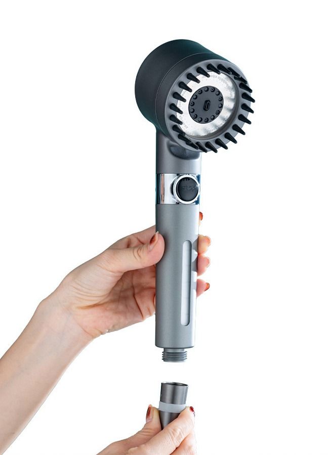 Powerful Pressurization Adjustable 3 Modes Filter Water Saving Shower Head With One Key To Stop Massage Bathroom Accessories - Image 2