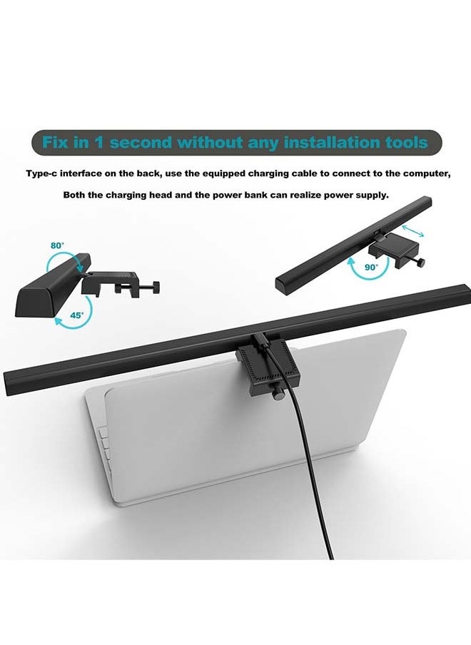 Generic - Monitor Light, LED Computer Monitor Lamp, Three lighting modes, Hue Adjustment Features,  E-Reading USB Powered Lamp, Touch Control, for Desk/Gaming/Office, Complements With Backlight-330x23mm - Image 1