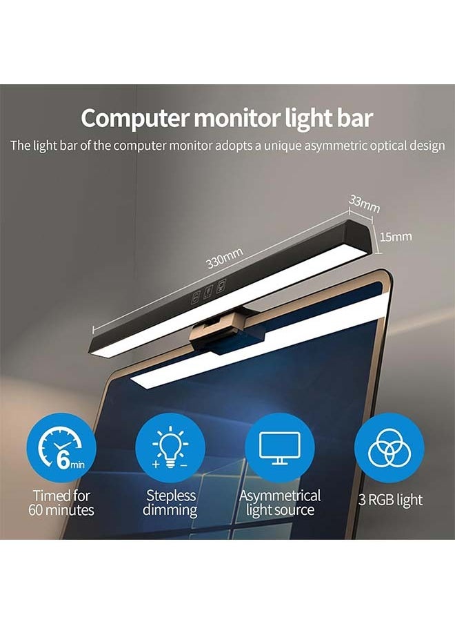 Generic Monitor Light, LED Computer Monitor Lamp, Three lighting modes, Hue Adjustment Features,  E-Reading USB Powered Lamp, Touch Control, for Desk/Gaming/Office, Complements With Backlight-330x23mm  - Image 2